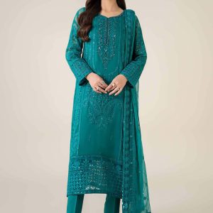 3 Piece Embroidered Chiffon Suit | SF-EF25-20