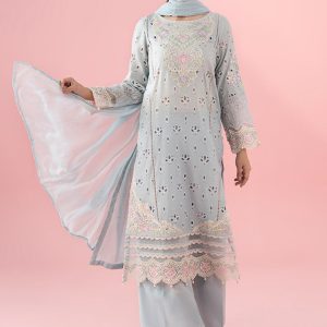 3 Piece Embroidered Lawn Suit | DW-EA25-15