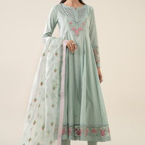 3 Piece Embroidered Lawn Suit | DW-EA25-22