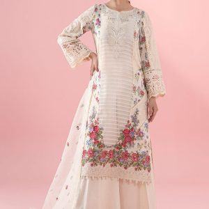 3 Piece Embroidered Lawn Suit | DW-EA25-79