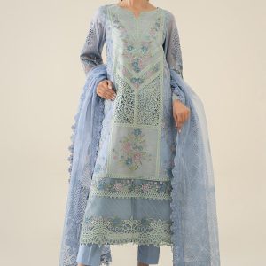 3 Piece Embroidered Masoori Lawn Suit | DW-EA25-77