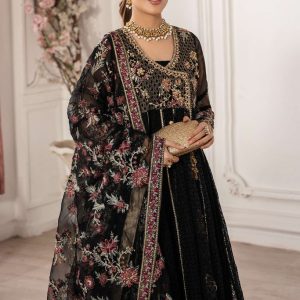 3 Piece Embroidered Organza Suit | SF-EA25-01