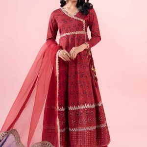 3 Piece Printed Lawn Suit | DW-EA25-64