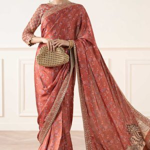 Embroidered Silk Saree | SF-EA25-12