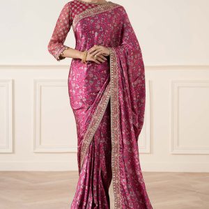 Embroidered Silk Saree | SF-EA25-12